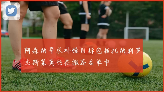 阿森纳寻求补强目标包括托纳利罗杰斯莱奥也在推荐名单中
