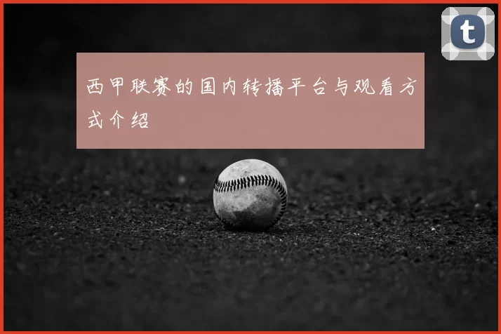 西甲联赛的国内转播平台与观看方式介绍